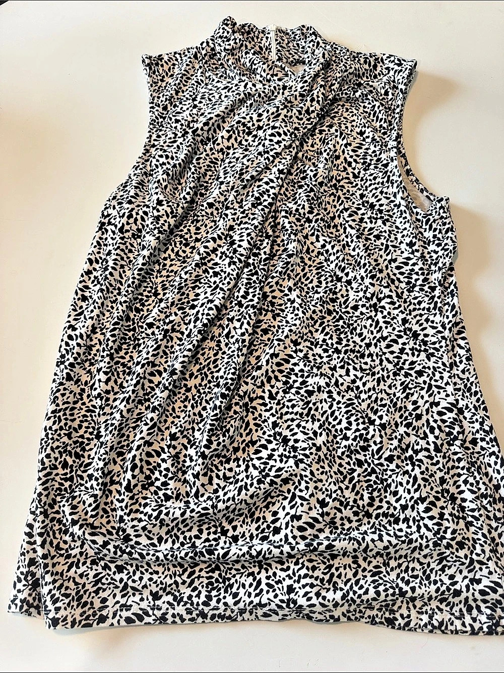 Elie Tahari Women's Animal Print Sleeveless Tunic